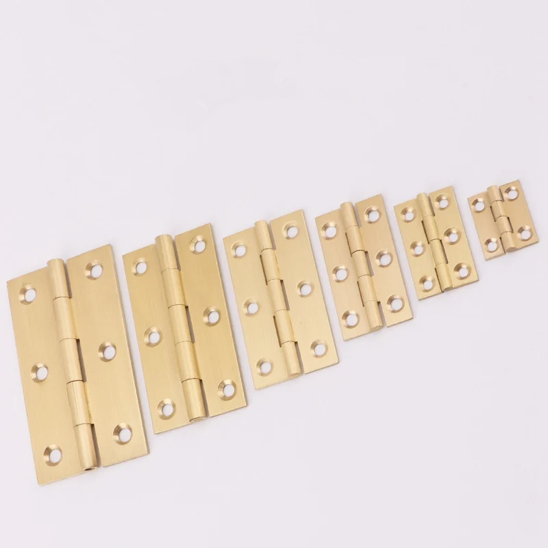 Матовые латунные петли для дверей шкафов складные и мебели 2 дюйма/2 5 дюйма/3 дюйма