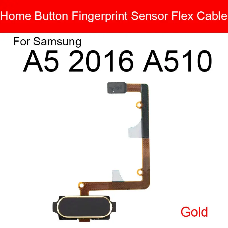 Гибкий кабель с датчиком отпечатков пальцев для Samsung Galaxy A5 A7 2016 A510 A710 Кнопка меню