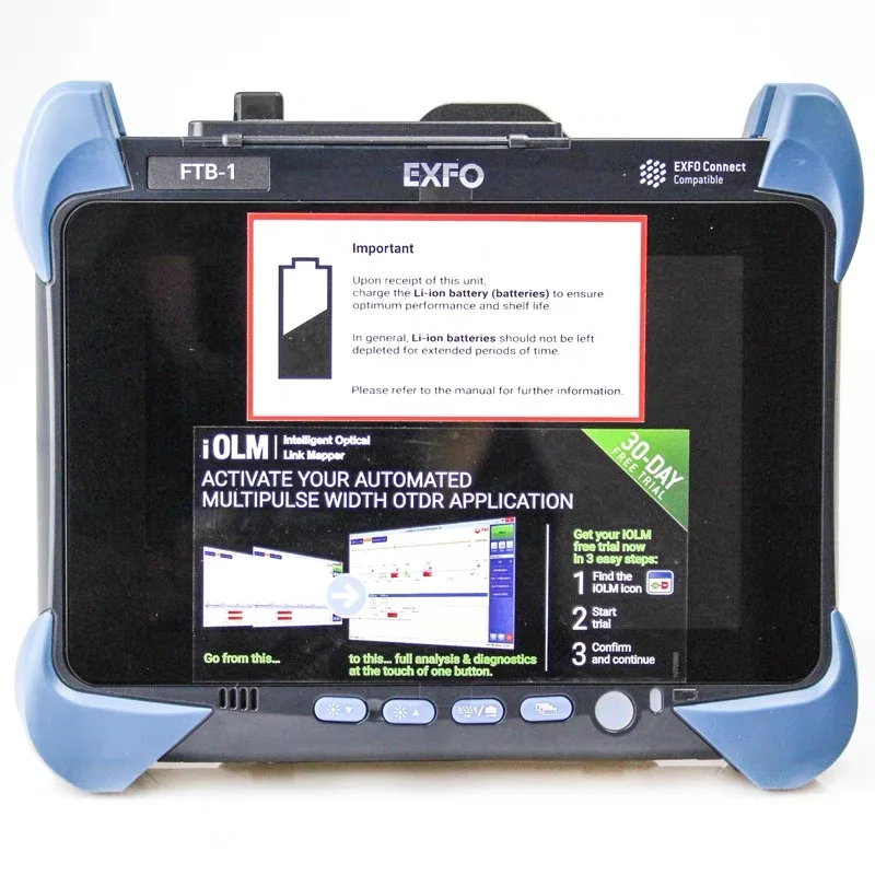 Оригинальная модель Canada EXFO FTB-1v2-FTB-750C-SM1 SM PON OTDR 1310/1550nm 46/45dB с адаптером SC и сенсорным