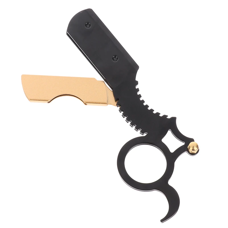 

Straight Edge Barber Razor Haircut Beard Eyebrow Shaving Tool Manual Depilation Razor Hairdresser Trimming Blades Replaceable