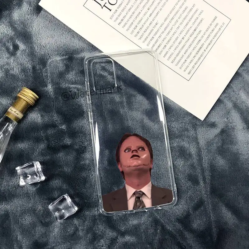 the office funny humor 5 phone case for samsung a51 a71 a21s s10 s9 s8 plus s7 s10e s20 fe lite transparent cover free global shipping