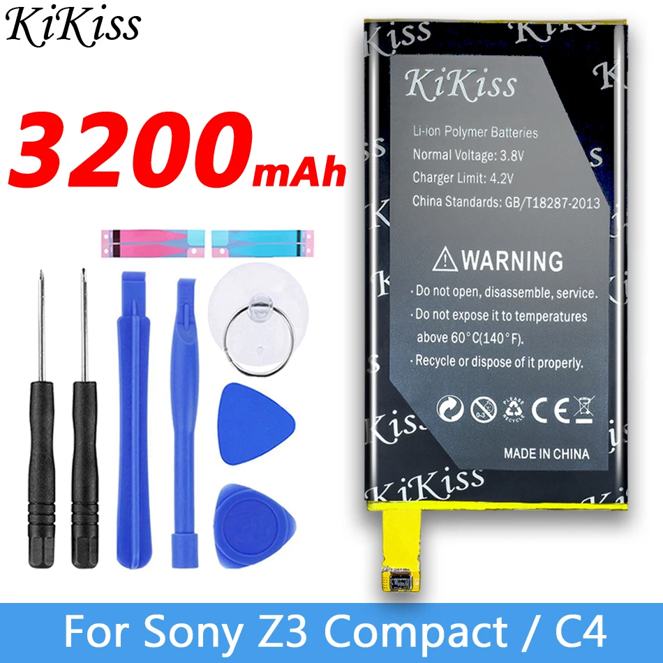 Аккумулятор KiKiss LIS1561ERPC LIS1579ERPC LIS1593ERPC LIS1558ERPC для Sony Xperia C4 C5 Z3 Z4 Dual Z5 Compact E5303 E6533