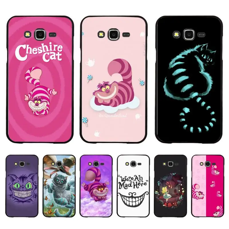 

Alice in Wonderland Chesire Cat Phone Case For Samsung Galaxy J4plus J6 J5 J72016 J7prime for J7Core J6plus Coque