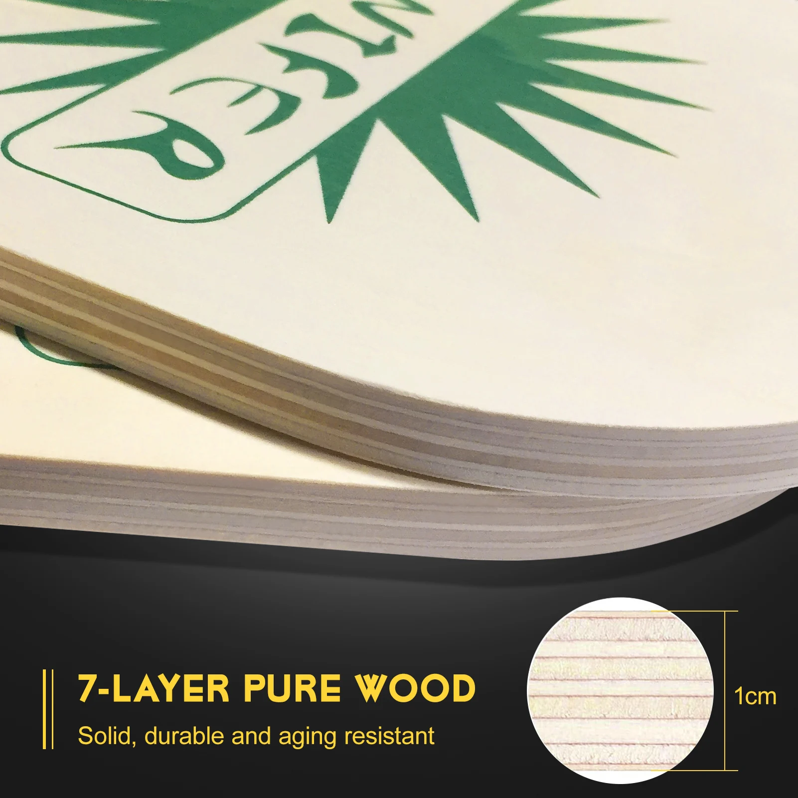 

Wood Pickleball Paddle Set Pickleball Paddles Pickleball Rackets with Ergonomic Cushion Grip 2 Pickleball Paddles and 2 Balls