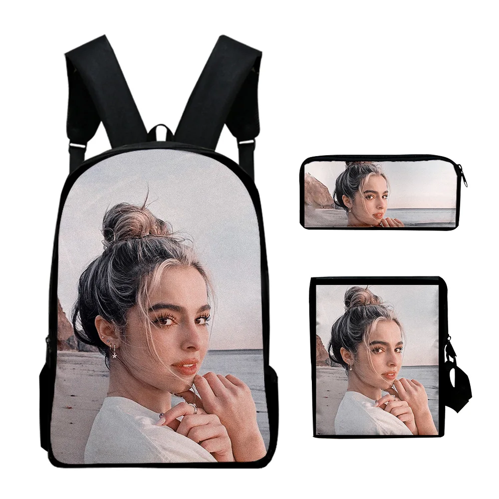 Комплект из 3 предметов с рюкзаком addison rae merch легкая Молодежная школьная сумка 3D