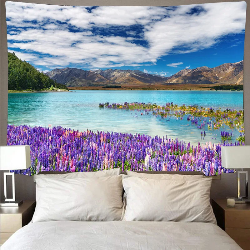 Горячая Распродажа красивые пейзажи гобелен искусство стены декоративное