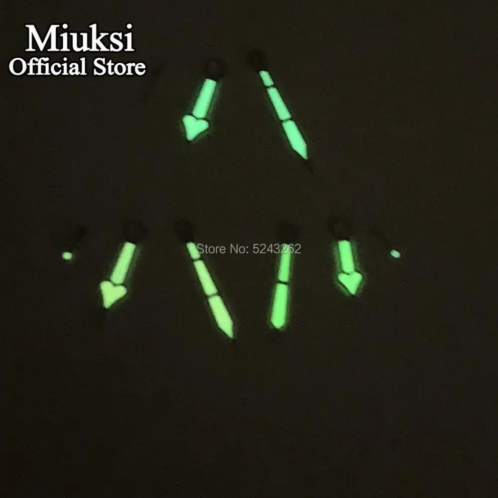 Фото Светящиеся стрелки Miuksi ETA 6497,6498 Sea gull серии ST3600 / ST3620 №4
