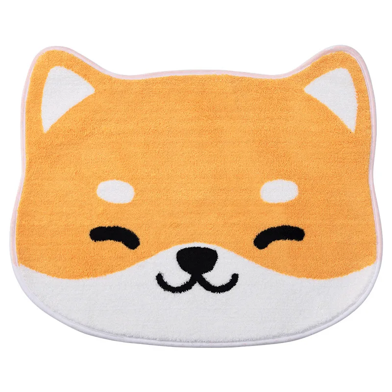 cartoon mat shiba inu non slip doormat cat mat floor mat doormats carpet bathroom carpet room pad floor mats tatami tapete rug free global shipping