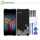 ЖК-экран AMOLED и дигитайзер в сборе для Asus ROG Phone II ZS660KL (черный)