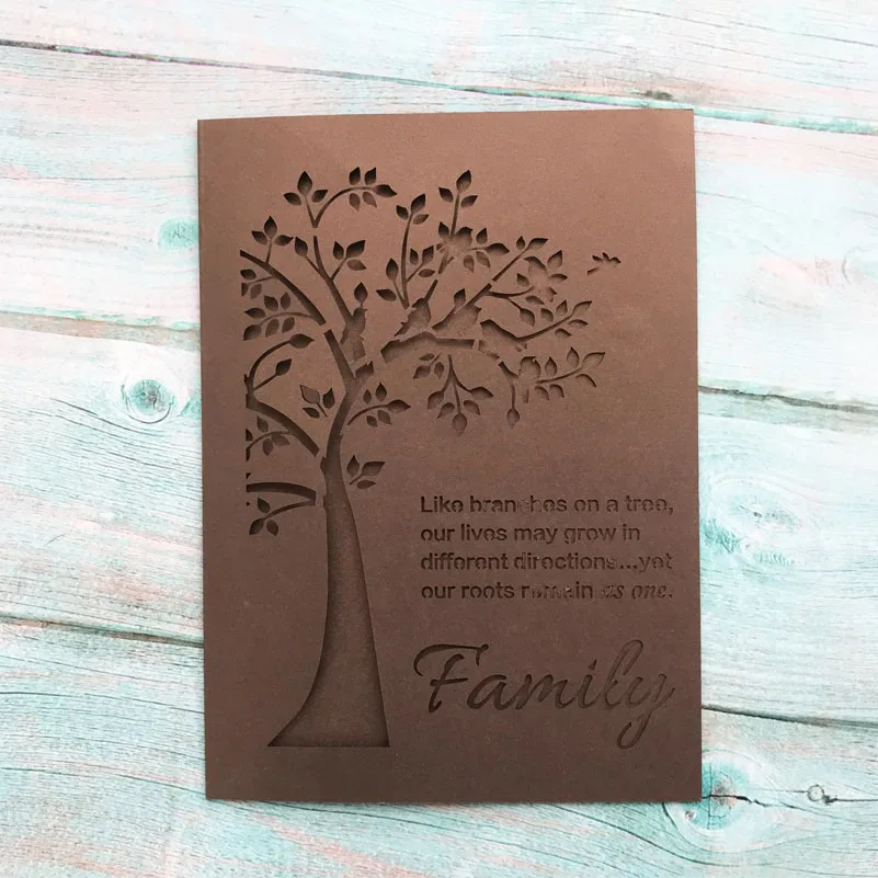 20 шт./лот Дешевые Свадебные Пригласительные открытки дерево узоры скульптура