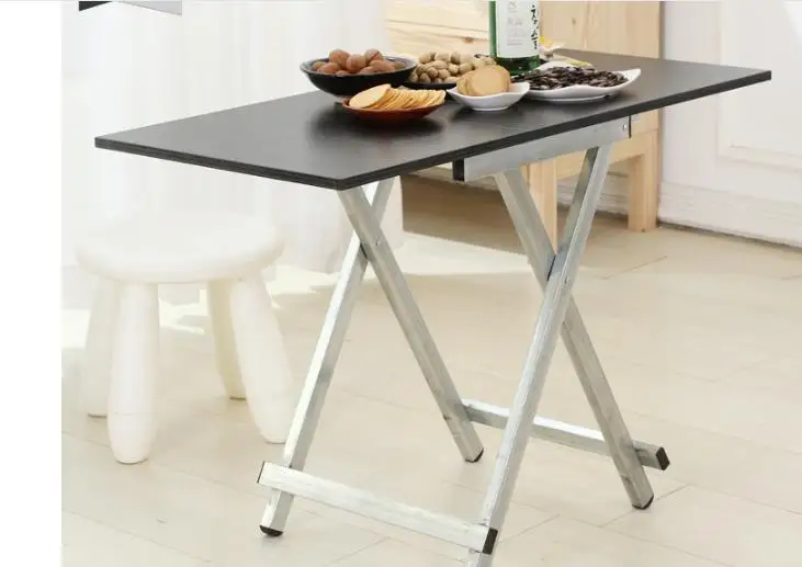 Складной стол домашний обеденный простой столик портативный открытый
