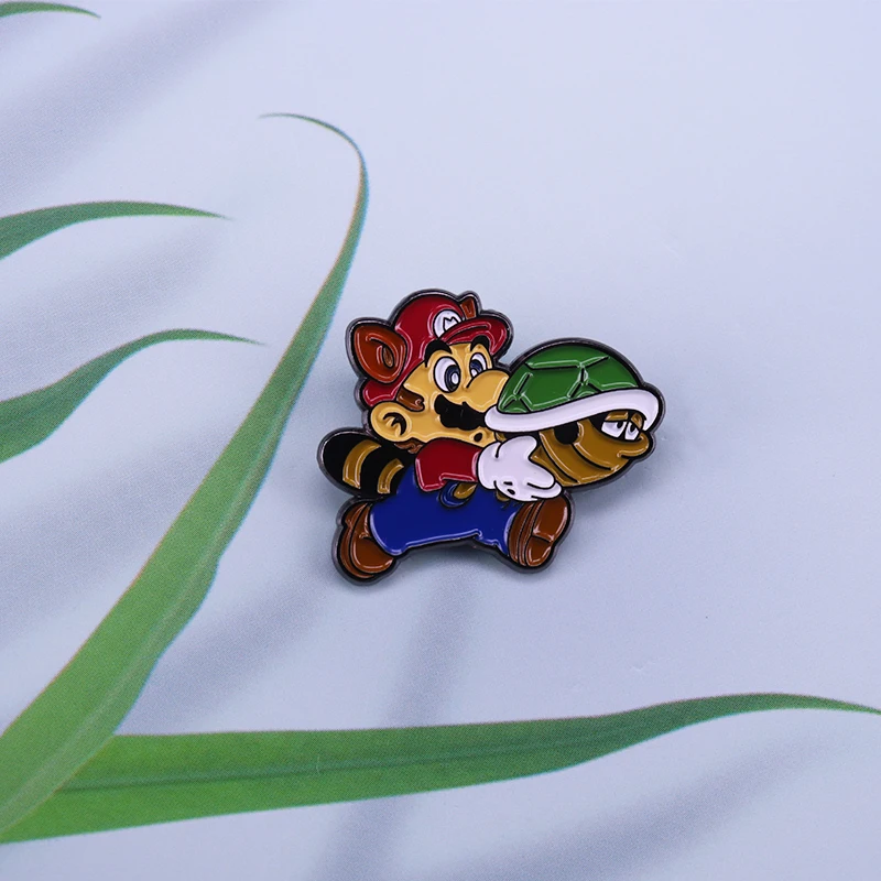 Зеленый оболочки эмали штырь koopa troopa брошь в виде зеленой Черепашки-ниндзя значок