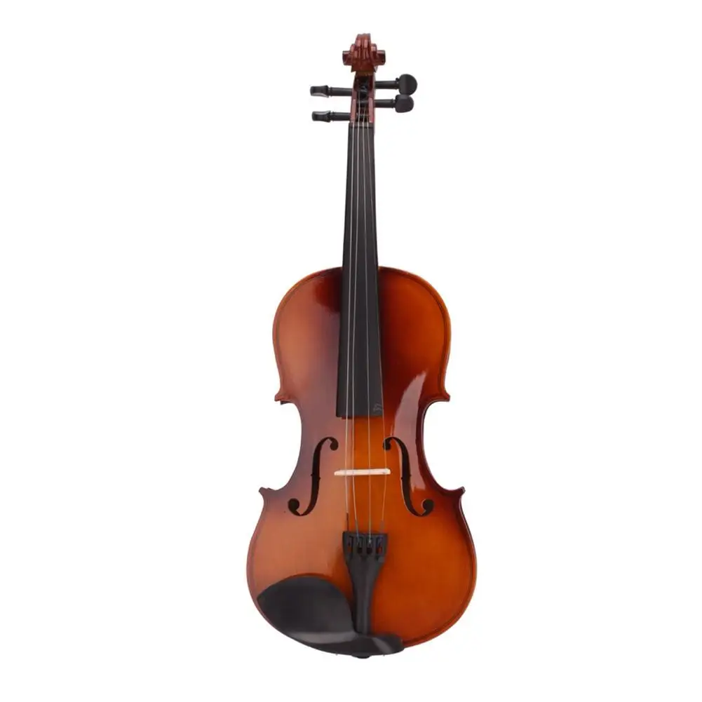 Retro Violin 4/4 Solid Wood Natural Acoustic Violin Basswood Fiddle Professional Musical Instrument With Case For Beginner enlarge