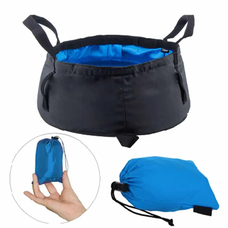 Практичное Походное отдых кемпинг Рыбалка складной нейлоновый ведро