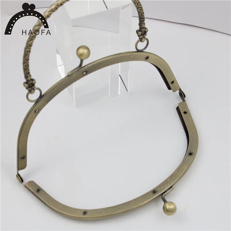 HAOFA Новое поступление 16,5 см Arc Pures рамка для Matal винт ручная сумка Рамка DIY тиснение металла Кошелек Рамка 4 шт./партия