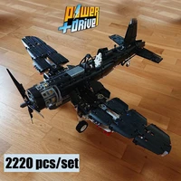 new exclusive vought f4u corsair fit moc 29318 diy collection series kits building blocks bricks children toys birthday gifts
