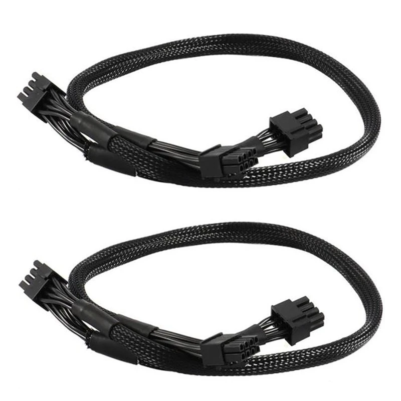 

2Pcs PSU 8Pin to Dual 8Pin(6+2) Pin PCIe Modular Power Supply Cable for EVGA Supernova G2 G3 P2 T2 GS 650 750 850 1000