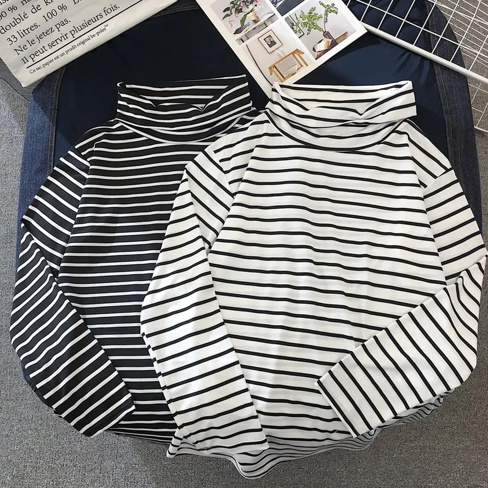 Футболка женская с высоким воротом и длинным рукавом | Женская одежда