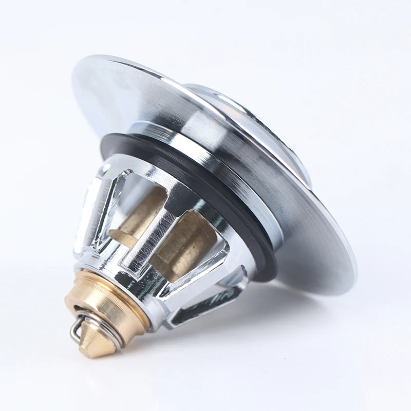 

Stainless Steel Bounce Core Push-type Drain Filter Universal Hair Catcher