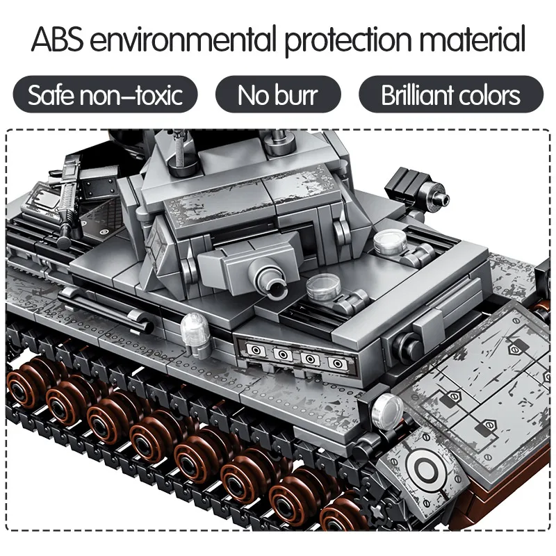 596 шт. городской военный Строительный блок серии WW2 стальная империя немецкая