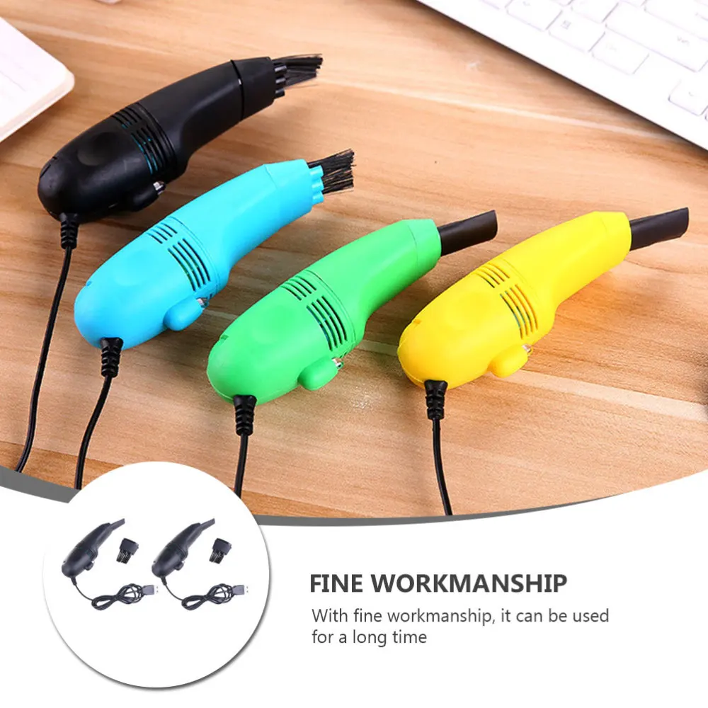 

2Pcs Practical Keyboard Vacuum Cleaner Notebook Dust Cleaning Tool Random Color