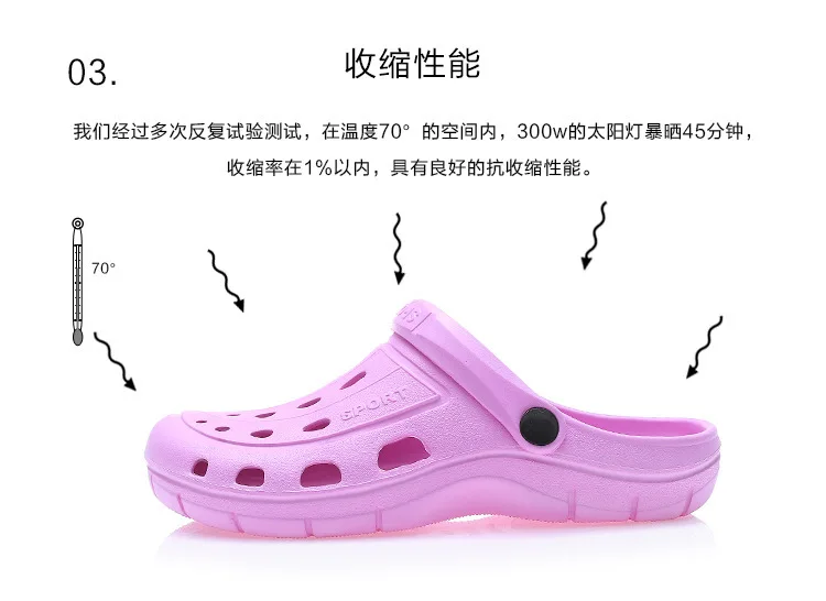 

Slipper for women Crocses Ladies' Leisure Thick Sandal Pink Blue Garden Outdoor Floating Beach Water Shoes