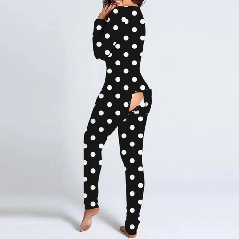 

2021 New Year Butterfly Functional Buttoned Flap Printed Women's Adults Detachable Pajamas Suit Homewear One Piece Jumpsuits