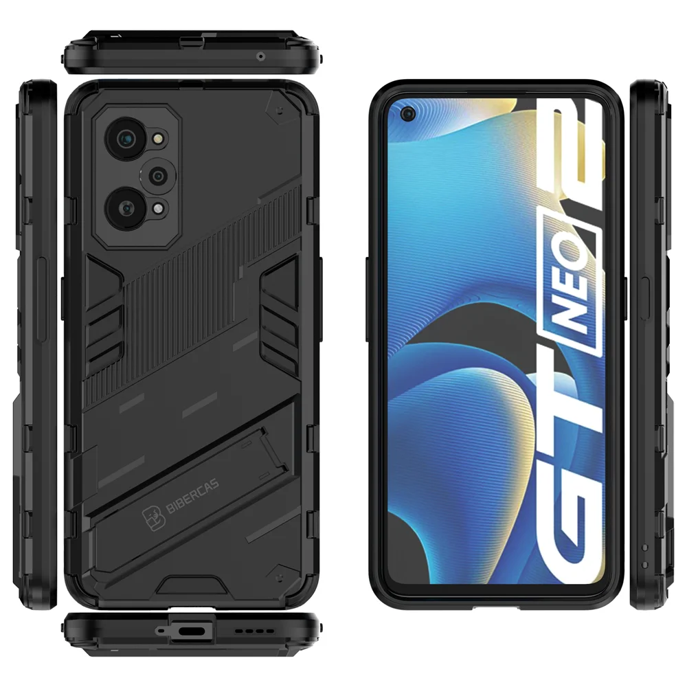 

Чехол для OPPO Realme GT Neo 2 5G, чехол с подставкой, полная защита, противоударные Чехлы, армированный держатель, чехол для Realme GT Neo 2 5G shell