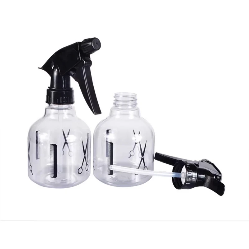 

2 PCS 250Ml CLEAR PLASTIC TRIGGER SPRAY BOTTLE MIST SPRAYER