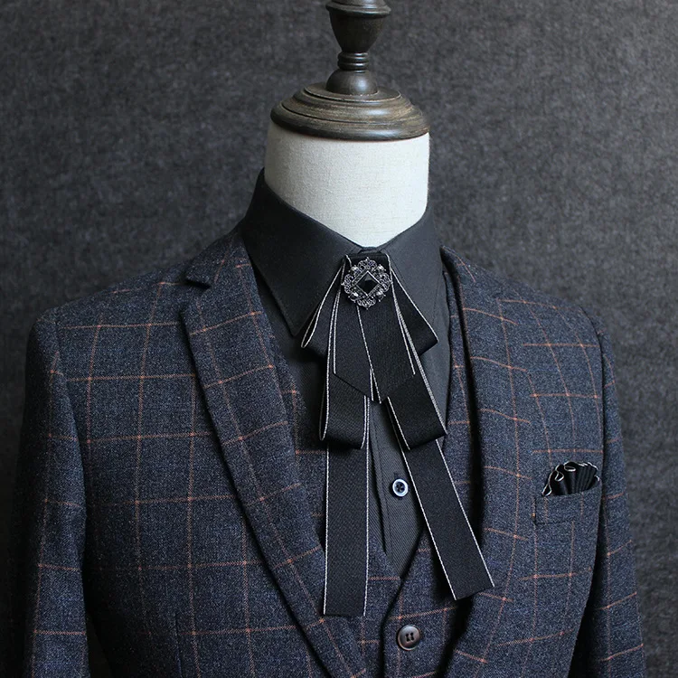 I Remiel галстук бабочка Брошь Стразы Цветок Хрустальная ткань художественные