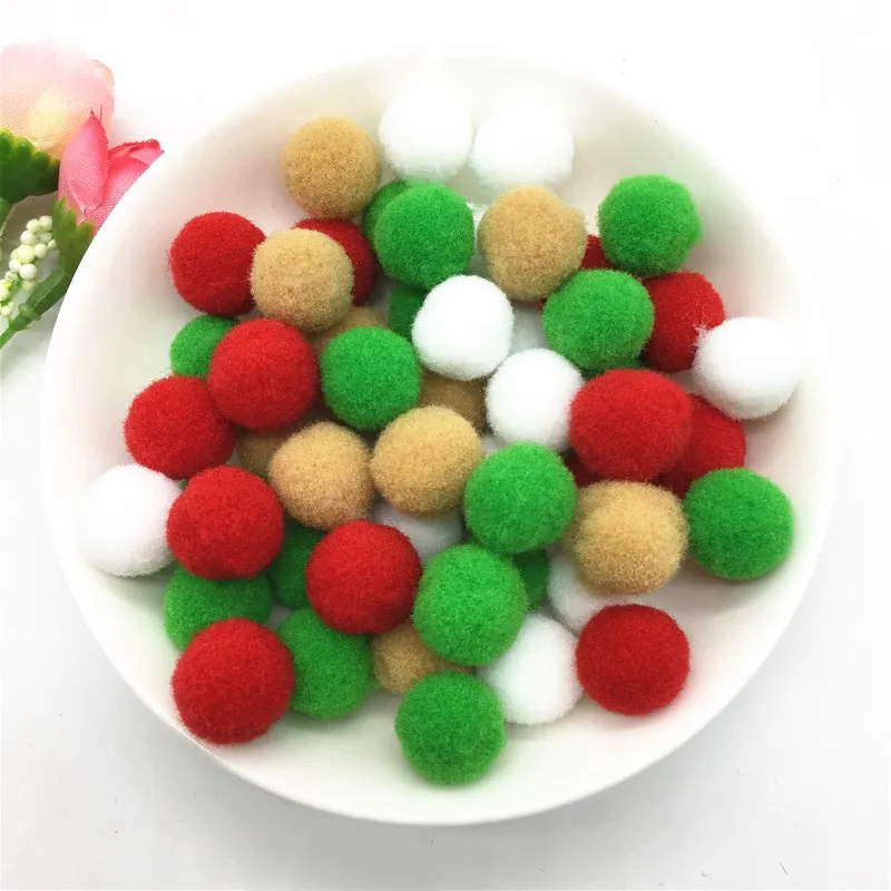 Мягкие помпоны для поделок 8 мм 10 15 20 25 30 пушистые плюшевые шарики домашнего