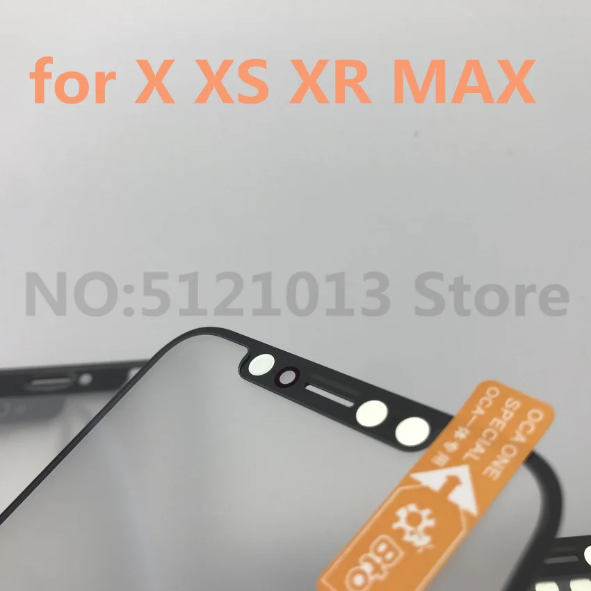 ЖК передний экран внешнее стекло Лен с OCA в сборе для iPhone X XS XR XS MAX сенсорная панель стекло Замена Запчасти для ремонта