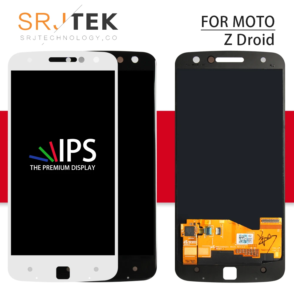 Srjtek экран для Motorola Moto Z Droid XT1650 ЖК-дисплей сенсорный дигитайзер сенсор стекло полная сборка 5,5 ''XT 1650