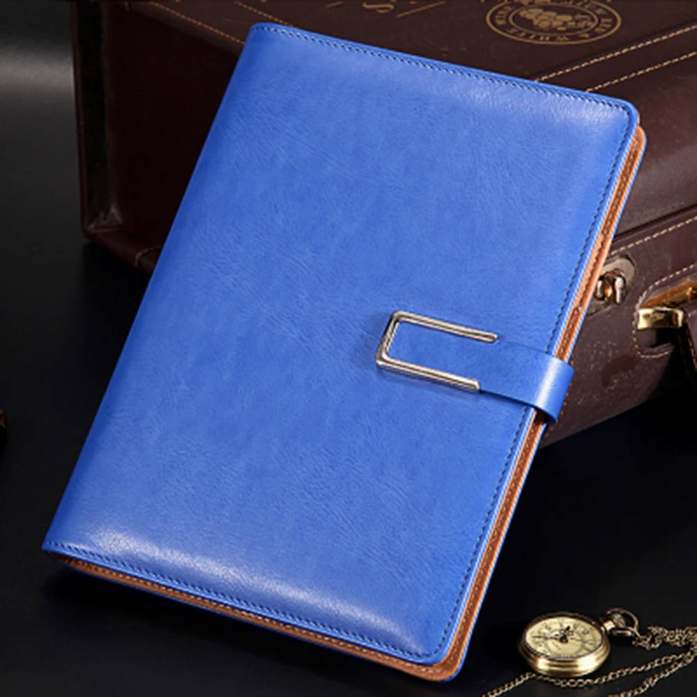 

PU Leather notebook office stationery business high-end notepad fashion A5 loose-leaf