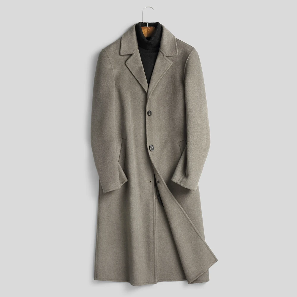 

Официальная деловая Длинная шерстяная одежда, тонкая однобортная шерстяная одежда высшего качества