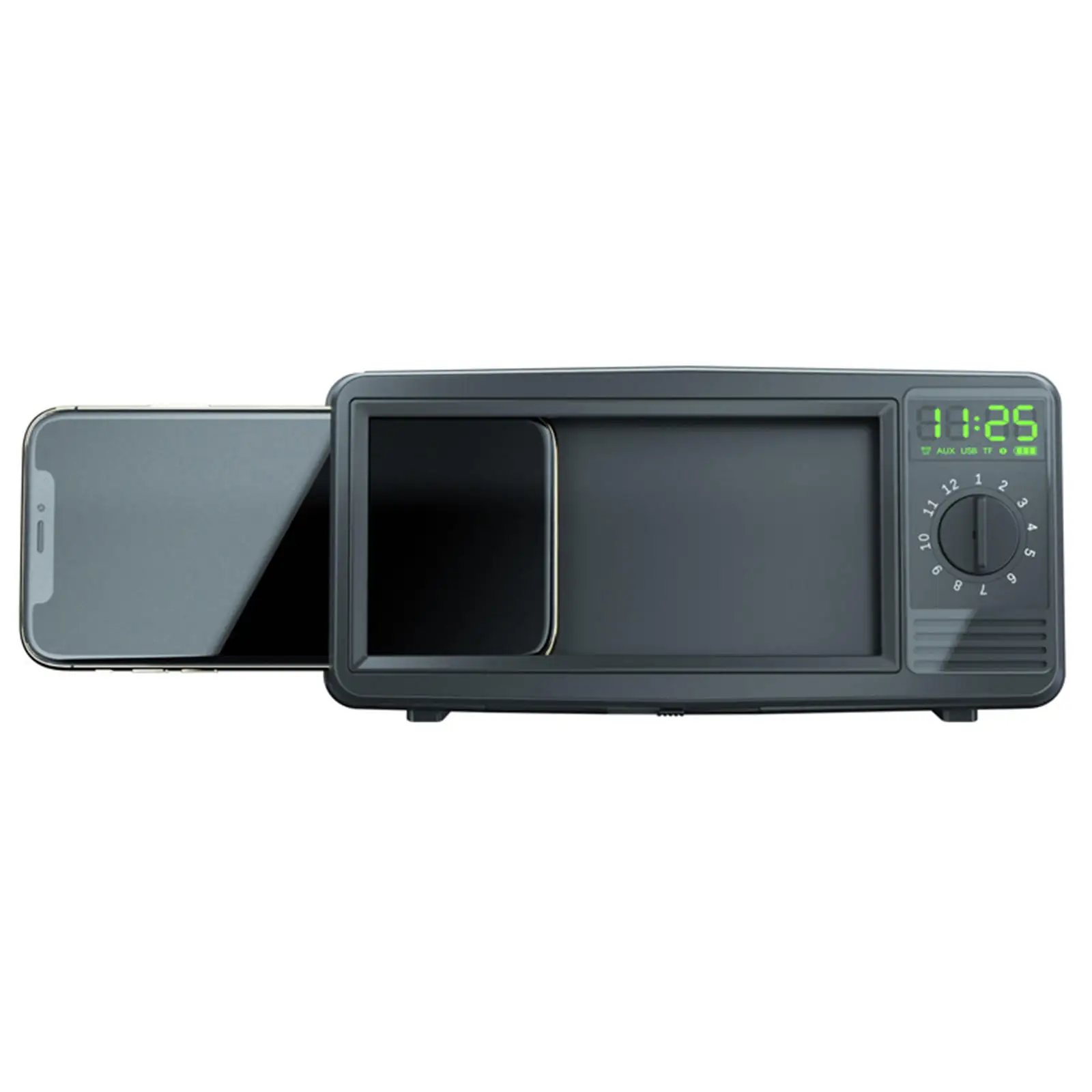 

Настольный Будильник Bluetooth динамик сотовые телефоны Беспроводная зарядка USB зарядное устройство, портативный MP3 музыкальный плеер