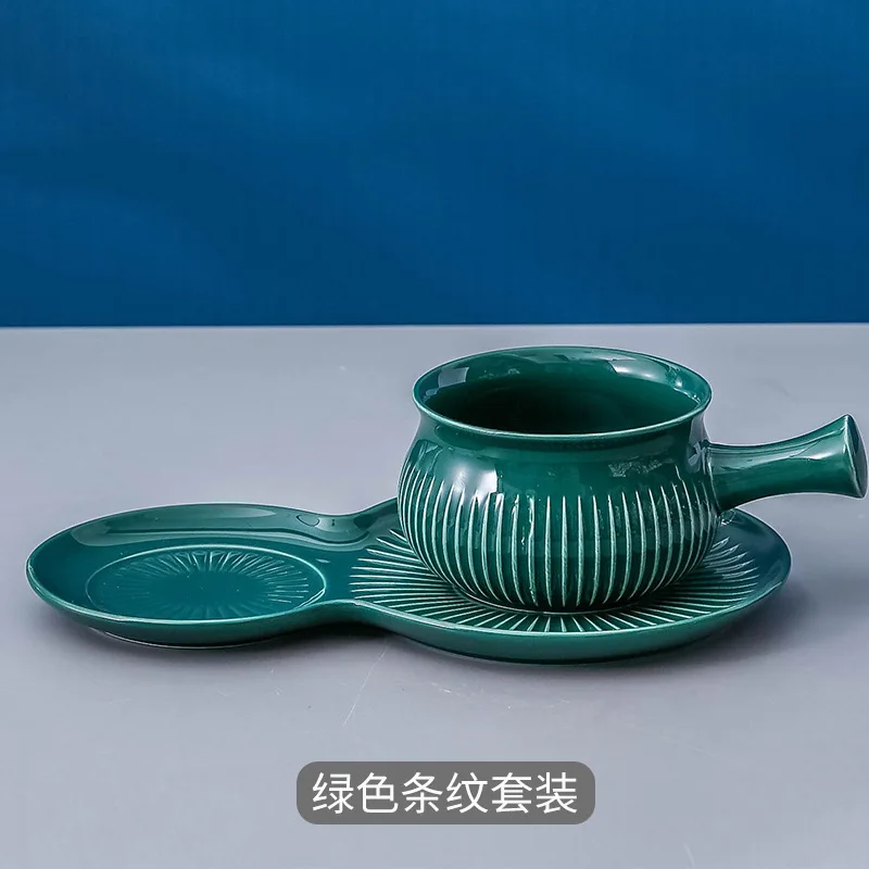 

Ins Milk Pot Creative Bowl With Handle Breakfast Salad Bowl Dormitory Students Nordic Japanese Tableware L1