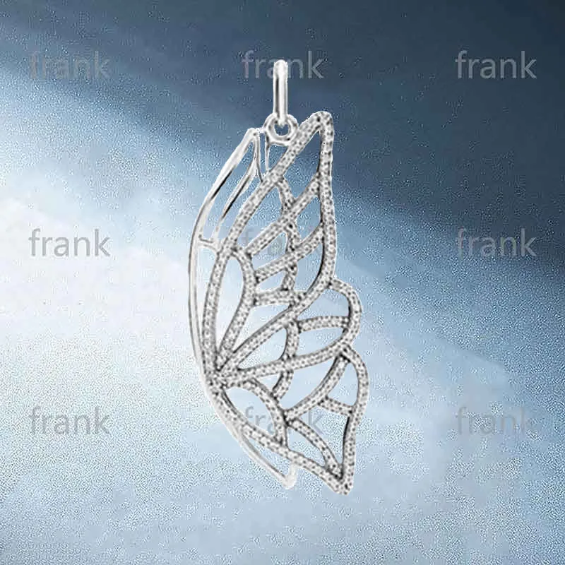 

Sterling Silver 925 Angel Butterfly Wings Beautiful Small Fresh Light Luxury Temperament Pendant Party Ball Jewelry 390367CZ90