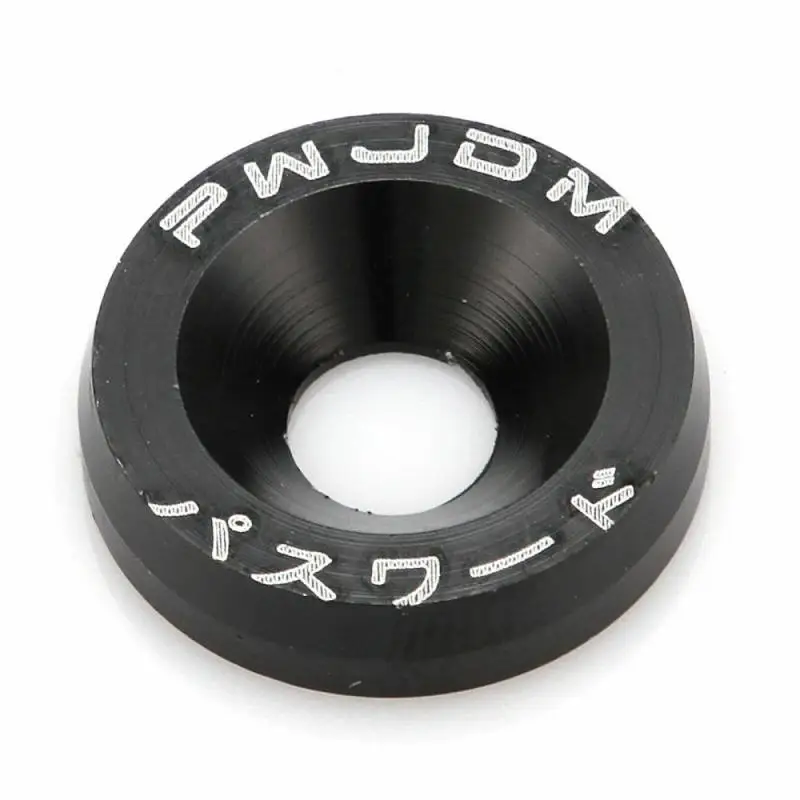 10 шт. М6 JDM Автомобильные модифицированные шестигранные крепежные шайбы для крыла, бампера, двигателя, винты с выпуклой головкой для автомобильных номерных знаков и стилизации.