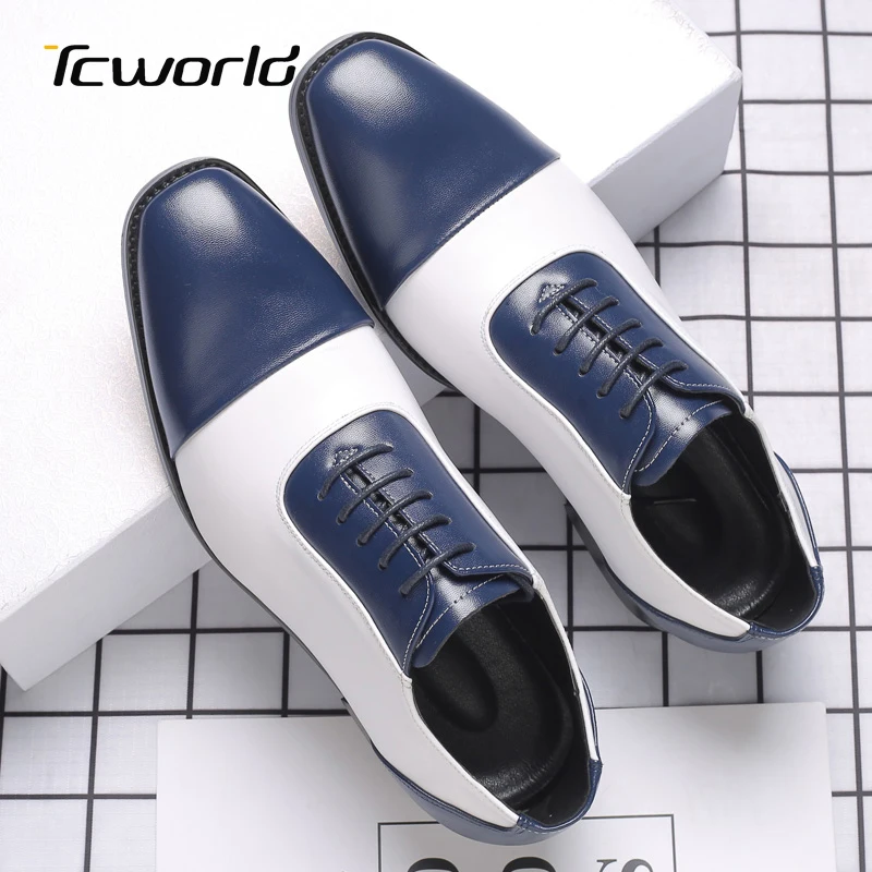 Мужские кожаные туфли-оксфорды модная деловая обувь для офиса свадьбы размера