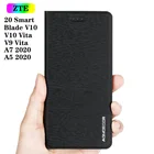 ZTE Blade V10 V9 Vita A7 2020 A5 2019 кожаный флип-чехол для 20 Smart Axon 11 10 Pro 7 Mini Phone кошелек задние чехлы