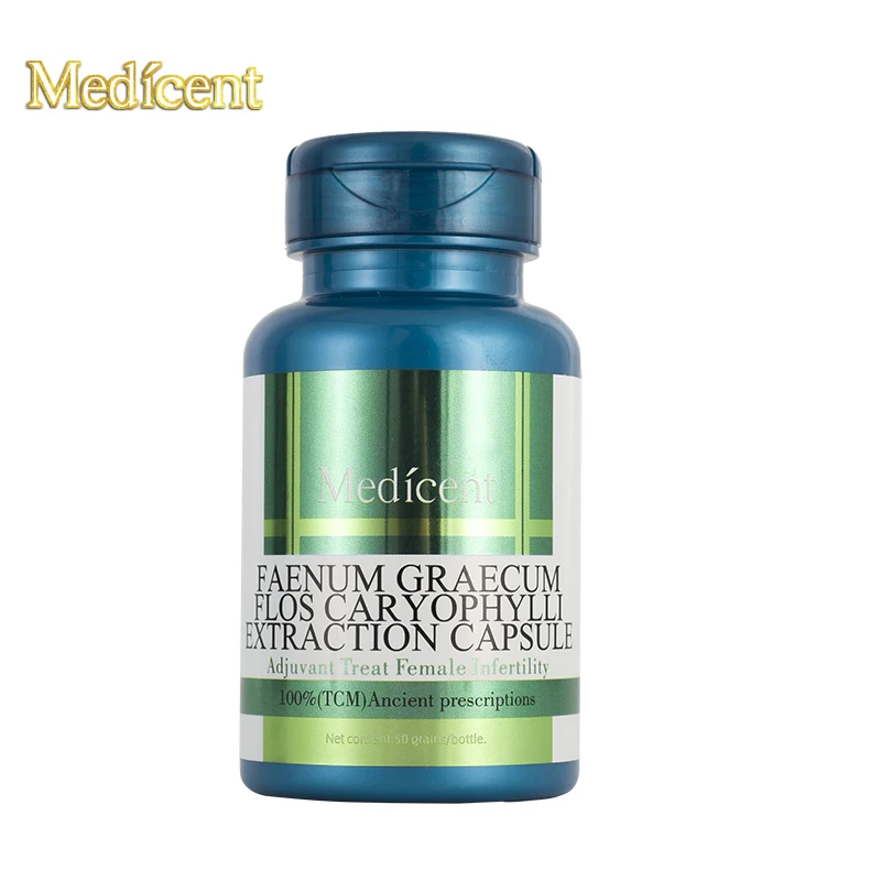 

Medicent Faenum Graecum Flos Caryophylli Extraction Capsule, Adjuvant Help Female Infertility,Help sparse hair amenorrhea,50pcs