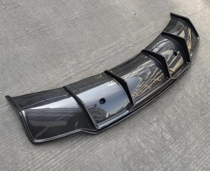 Модель 3: Реальные углеродного волокна заднего бампера диффузор крышка для Tesla