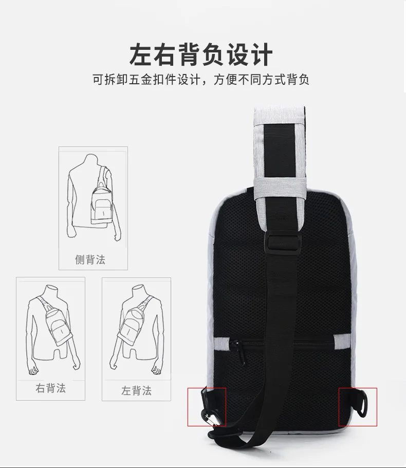 Ozuko/Новинка; Мужская однотонная сумка-мессенджер из ткани Оксфорд; унисекс; Usb; деловая мужская сумка-мессенджер; Повседневная Сумка-тоут на одно плечо для подростков