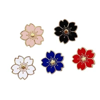 cowboy fashion japanese cherry blossom enamel brooch pin lapel pin badge fashion jewelry gift for childrens cartoon girls