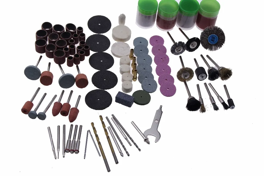 161 шт./компл. абразивный диск мини дрель подходит для Dremel шлифовальные