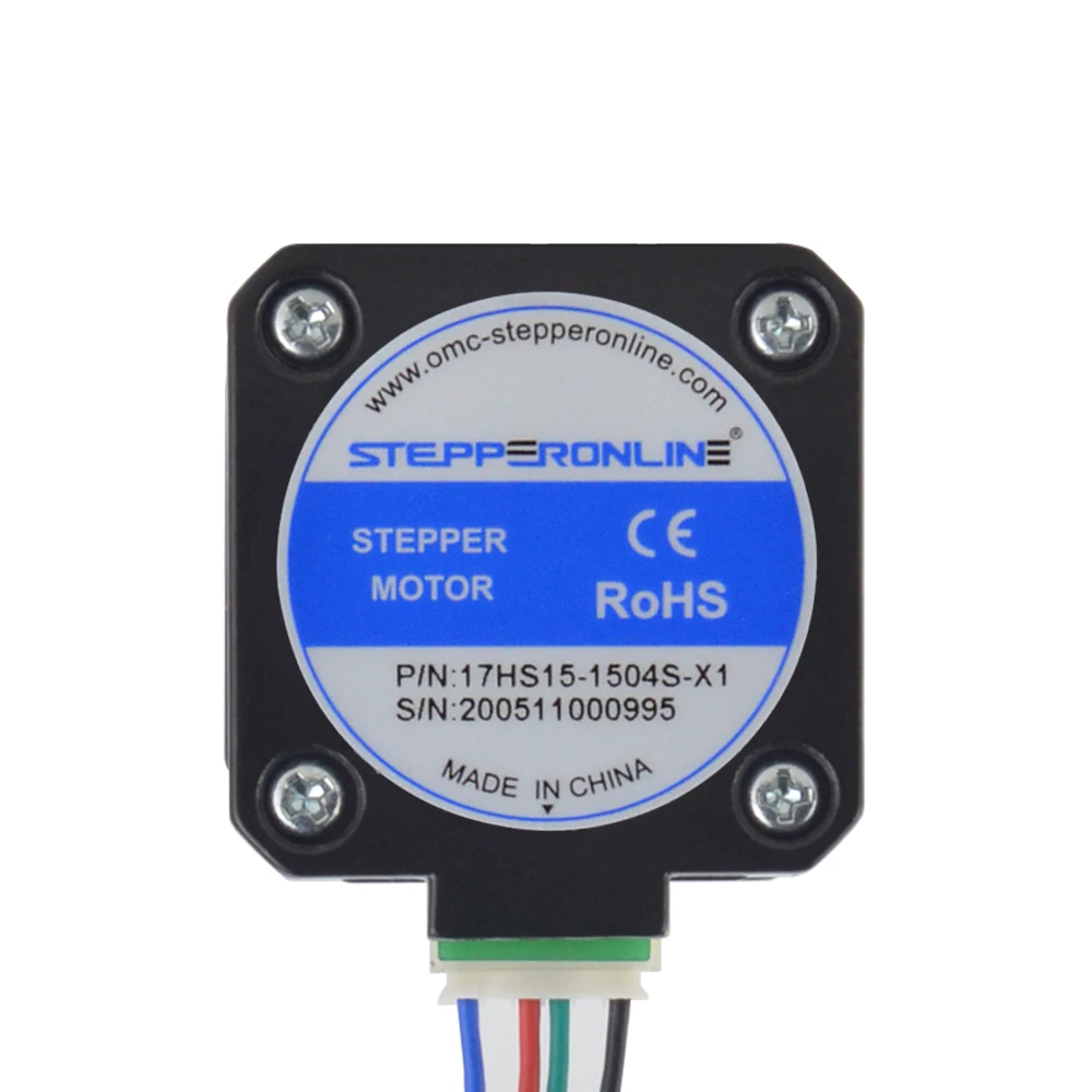 Шаговый двигатель Nema 17 STEPPERONLINE 3 шт. шаговый 45 нм 39 мм 1 5 А Nema17 42 4 питающих провода