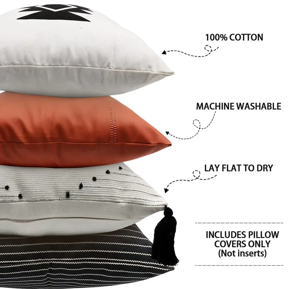 Наволочка для подушки OurWarm в стиле бохо декоративная наволочка полоску 45 см x