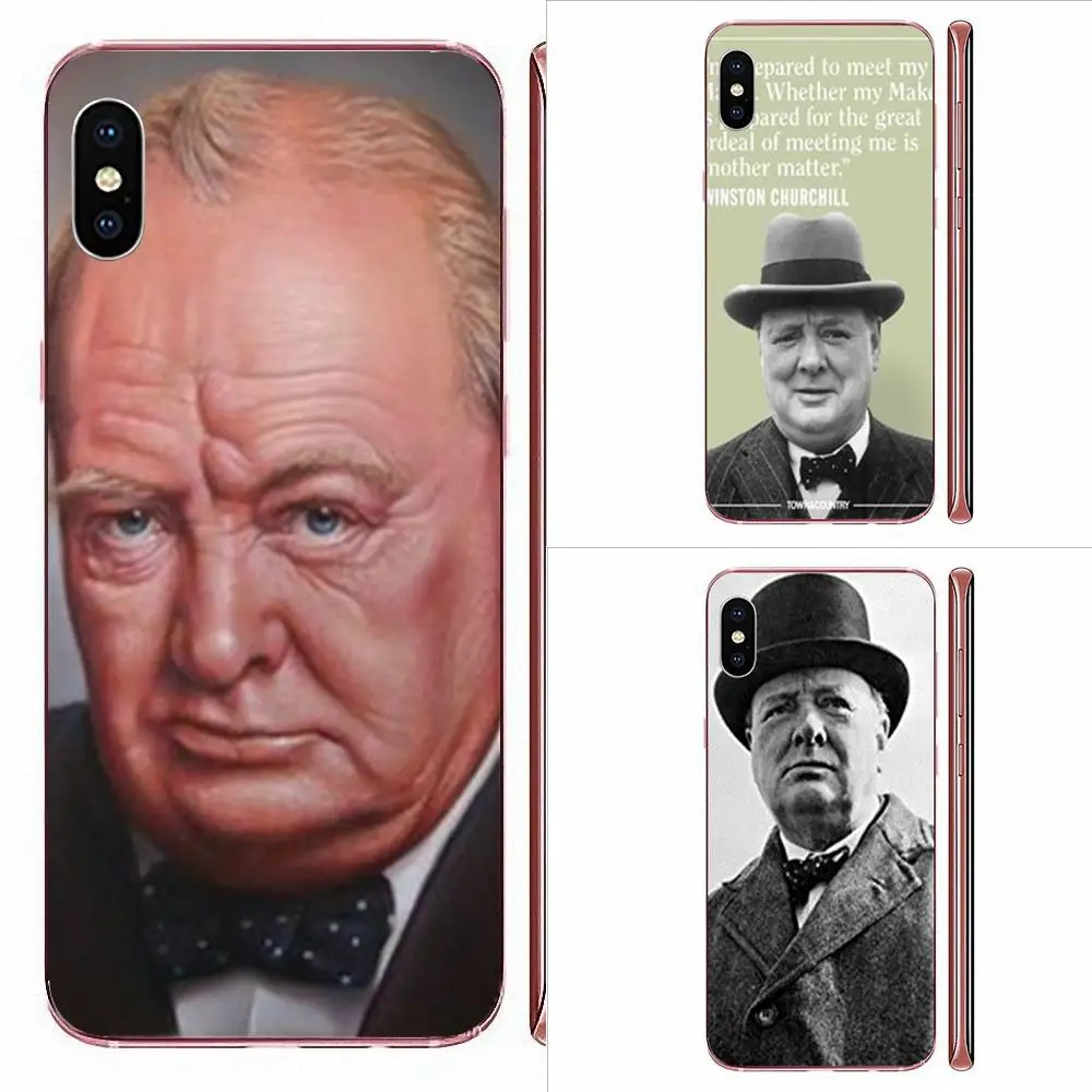 Winston Leonard Spencer Черчилль для Samsung Galaxy Note 8 9 10 Pro S4 S5 S6 S7 S8 S9 S10 S11 S11E S20 Edge Plus Ultra|Бамперы| |