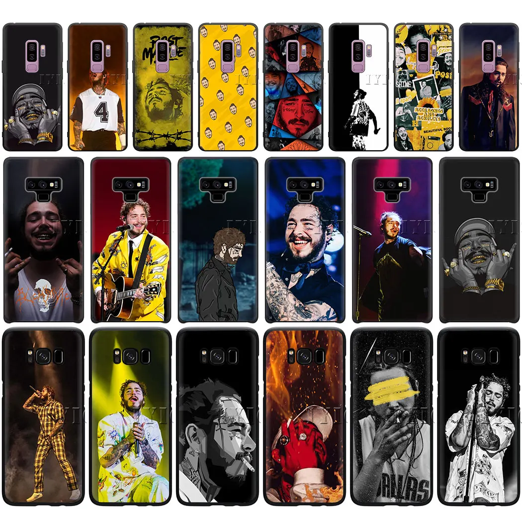 Post malone мягкий чехол для телефона samsung Примечание 10 9 8 A10 A20 A30 A40 A50 A60 M40 A70 M10 M20 M30